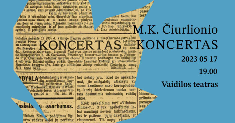 2023 m. gegužė · M. K. Čiurlionio KONCERTAS Vilniuje